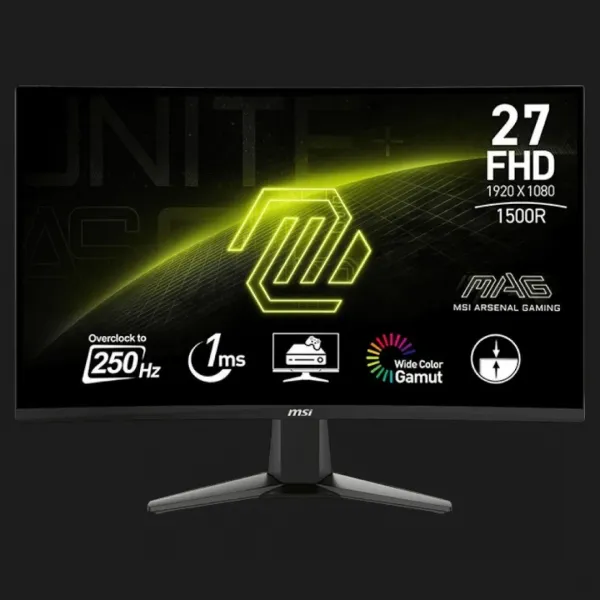 Монітор MSI 27" MAG 27C6X VA 250Hz (UA)