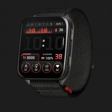 Garmin Venu X1 Black with Slate Titanium Caseback and Black ComfortFit Nylon Band (010-02980-00/02)