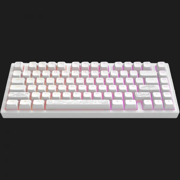 Клавіатура ігрова Dark Project ALU81 Terra Nostra ENG/UA (White) (UA)