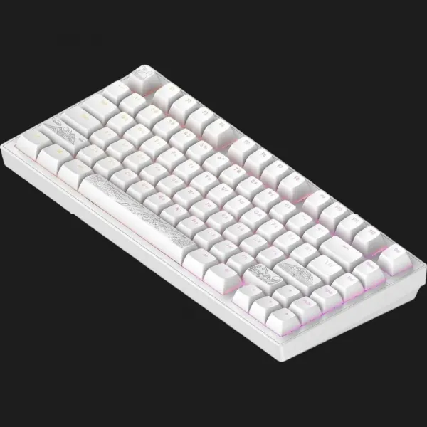 Клавіатура ігрова Dark Project ALU81 Terra Nostra ENG/UA (White) (UA)