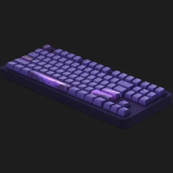 Клавіатура ігрова Dark Project ALU87 Celestial ENG/UA (Black/Dark Purple) (UA)