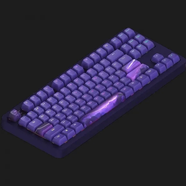 Клавіатура ігрова Dark Project ALU87 Celestial ENG/UA (Black/Dark Purple) (UA)