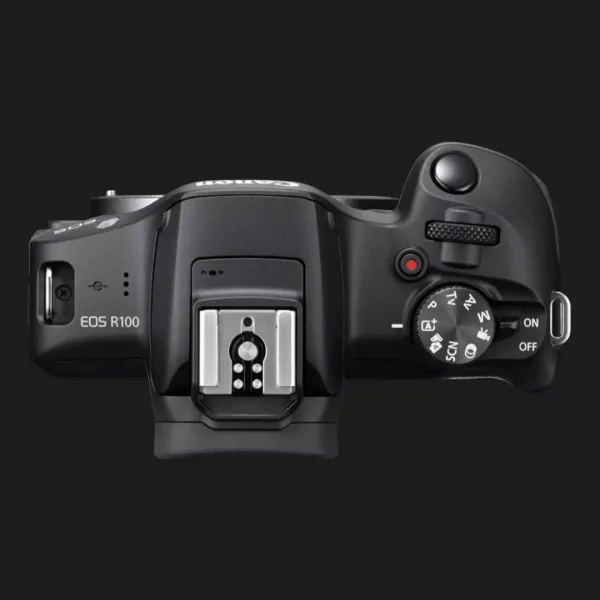Цифровий фотоапарат Canon EOS R100 kit 18-45mm IS STM (6052C013) (Standard)