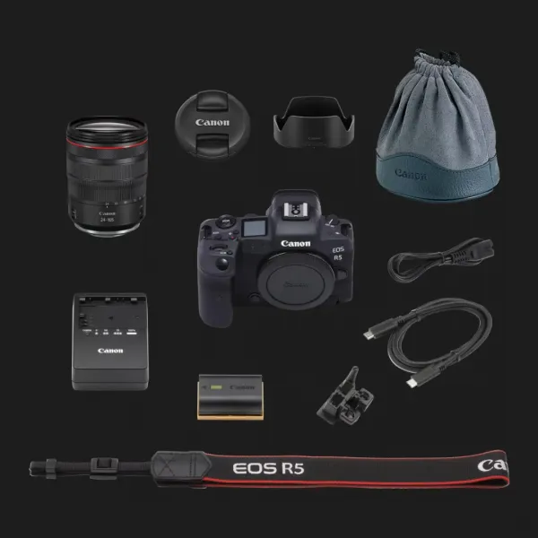Цифровий фотоапарат Canon EOS R5 kit 24-105mm L IS (4147C013) (Standard)