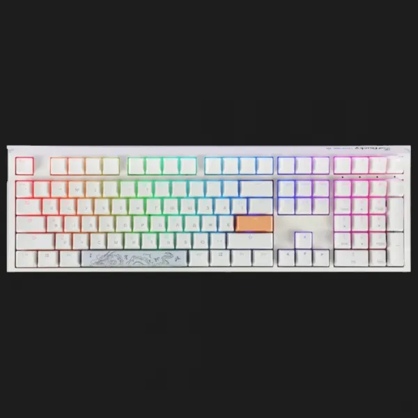 Клавіатура ігрова Ducky One 3 Cherry MX Speed silver RGB (White) (UA)