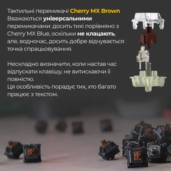 Клавіатура ігрова Ducky One 3 Cherry MX Brown (Matcha Cream) (UA)