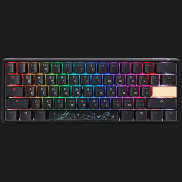 Клавіатура ігрова Ducky One 3 Mini Cherry MX Speed silver RGB (Black) (UA)