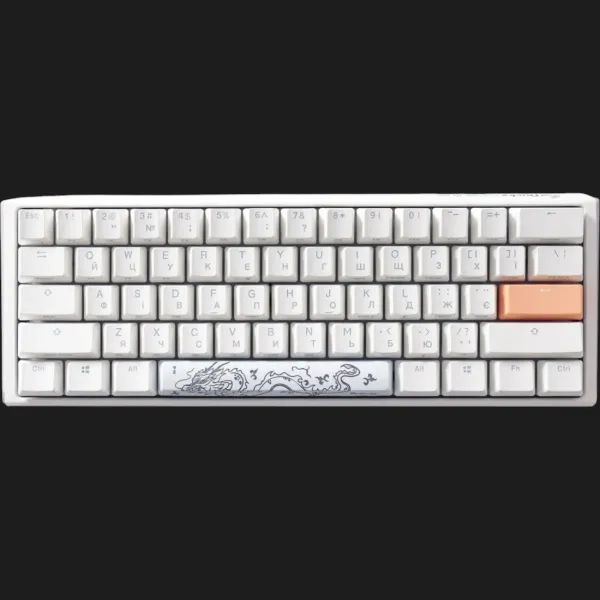 Клавіатура ігрова Ducky One 3 Mini Cherry MX Red RGB (White) (UA)