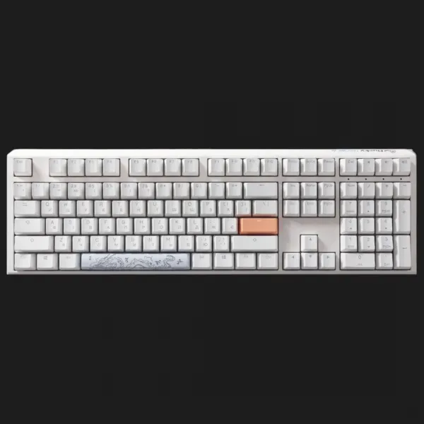 Клавіатура ігрова Ducky One 3 Cherry MX Silent red RGB (White) (UA)