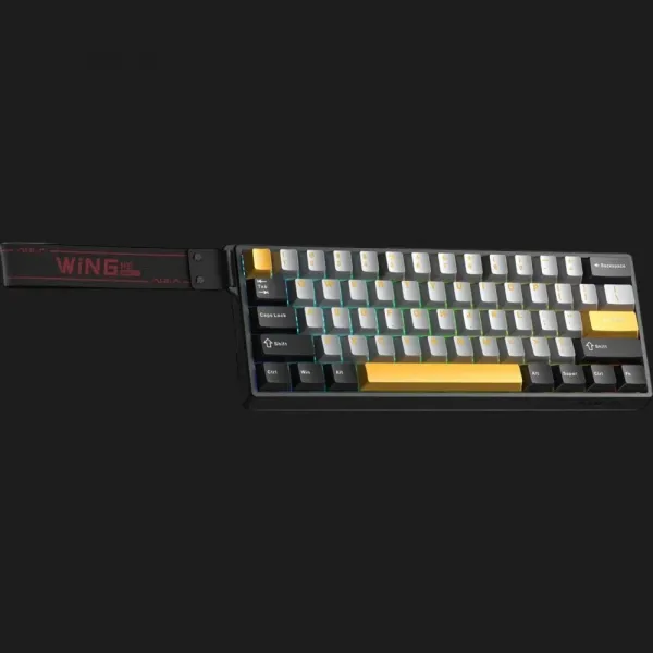 Клавіатура ігрова AULA WIN60 HE Series (Grey Yellow) (UA)