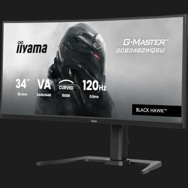 Монітор iiyama 34" VA 120Hz GCB3482WQSU-B1 (UA)