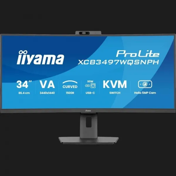 Монітор iiyama 34" VA 120Hz XCB3497WQSNPH-B1 (UA)