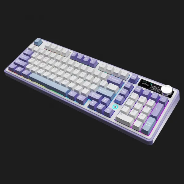 Клавіатура ігрова Ajazz AK980 (White/Purple) (AK980-CS-PWB) (UA)