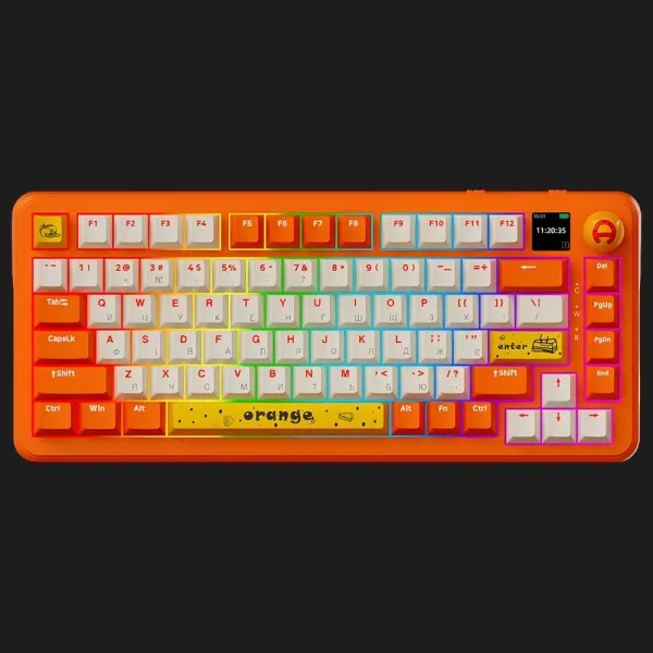 Клавіатура ігрова Ajazz (Orange) (AK820MAX-AS-OW) (UA)