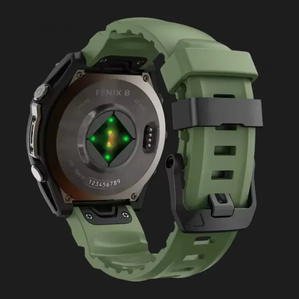 Ремінець Silicone Band Original Assembly для Garmin (QuickFit 22) (Midnight Green)