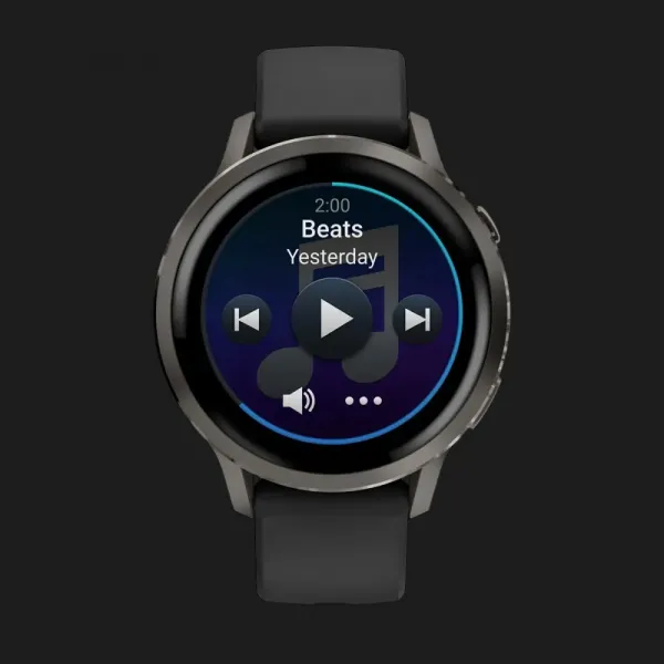 Garmin Venu 4 41mm Slate with Black Silicone Band