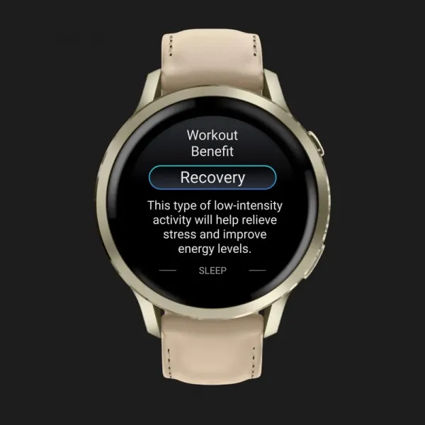 Garmin Venu 4 41mm Lunar Gold with Bone Silicone Band and Light Sand Leather Band