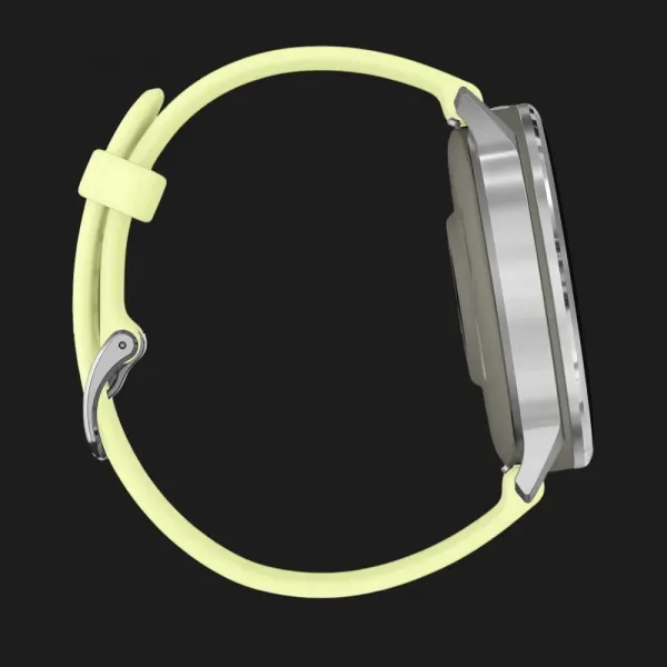Garmin Venu 4 45mm Silver with Citron Silicone Band
