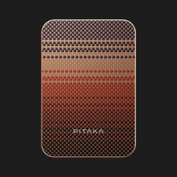 Зарядний пристрій Power Bank Pitaka Aramid Fiber Magnetic Qi2 (5000mAh) (Sunset)