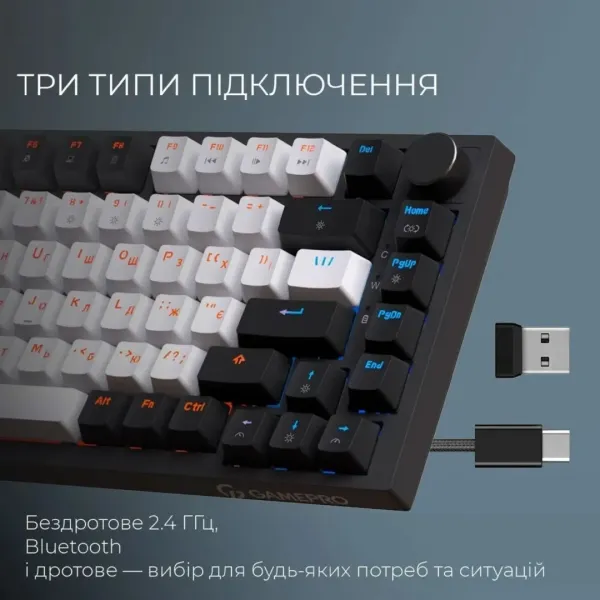 Клавіатура GamePro Asgard Valhalla (MK160B Pro) (Black) (UA)