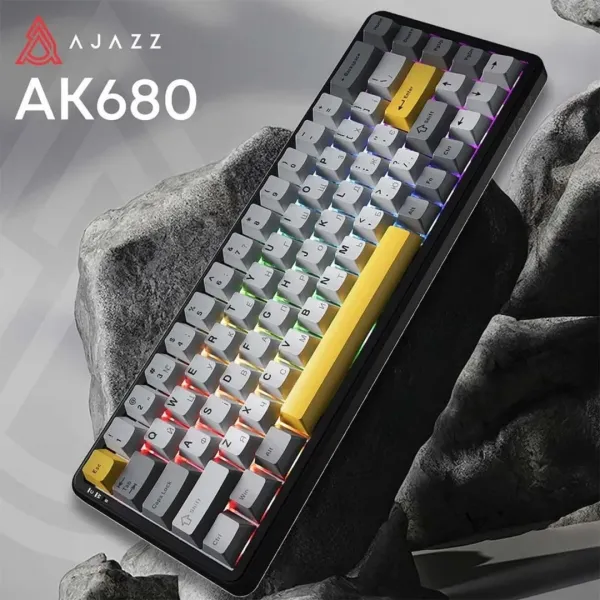 Клавіатура ігрова Ajazz (Black) (AK680-M-BGY-A) (UA)
