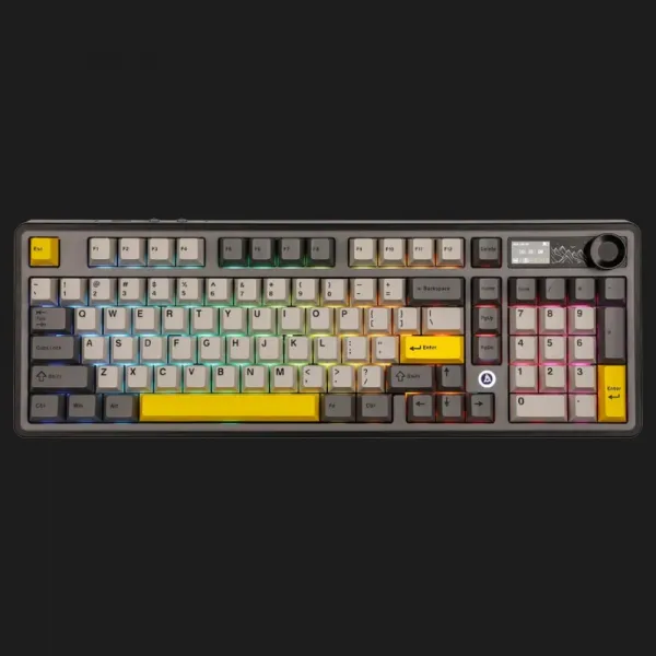 Клавіатура ігрова Ajazz AK980 (Black/Gray/Yellow) (AK980-CS-BGY) (UA)