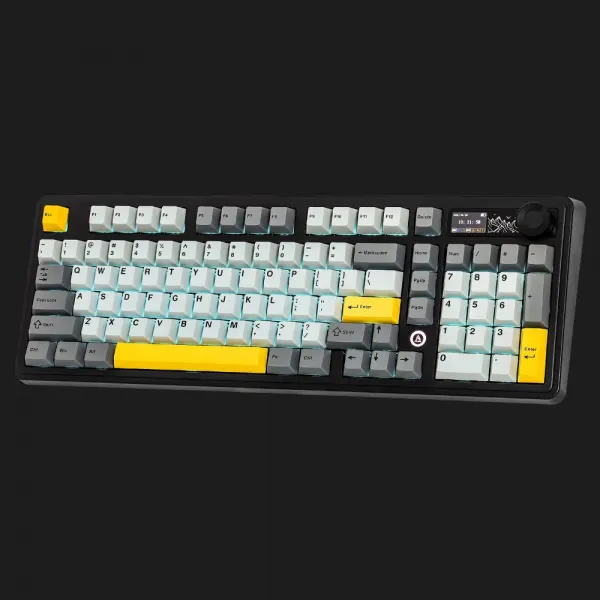 Клавіатура ігрова Ajazz AK980 (Black/Gray/Yellow) (AK980-CS-BGY) (UA)