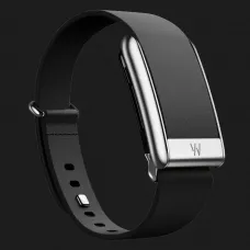 Ремінець Whoop LeatherLuxe Band для Whoop 5.0 (Black with Titanium) (Size L)